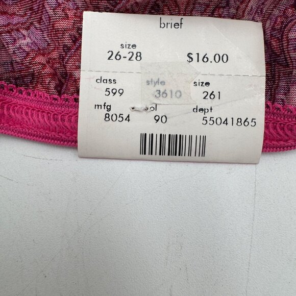 Vintage 90's Cacique Second Skin Shiny Satin High Leg Brief bikini Panty shinny - Picture 11 of 11